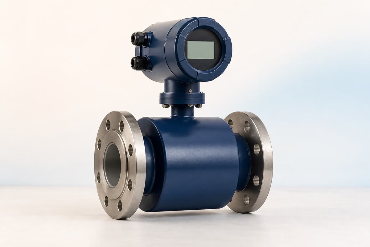 Electromagnetic flow meter for water treatment and process pipelines
